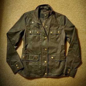 J. CREW RESIN-COATED TWILL FIELD JACKET